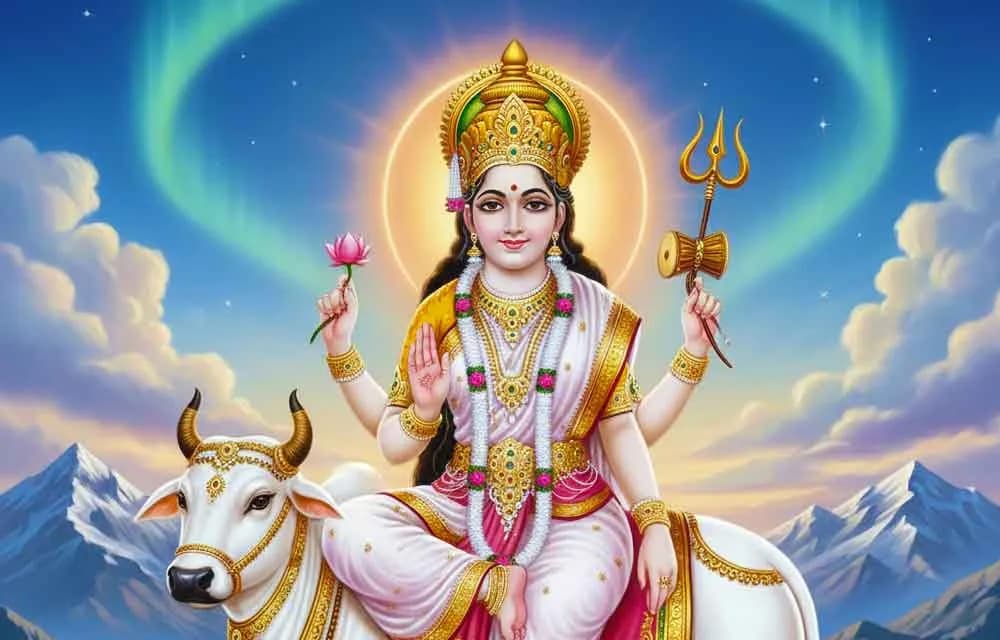 Navaratri Day 8: Maa Mahagauri - Complete Puja Vidhi, Mantras & Kanya Pujan Guide 2025 — Navaratri 2025