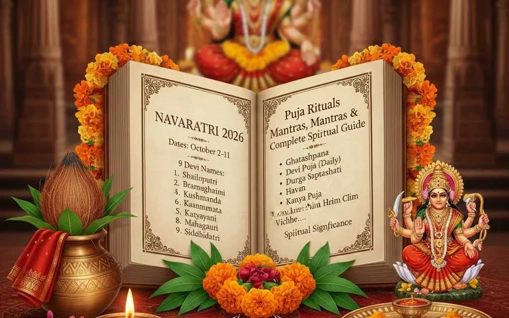 Navaratri 2026: Dates, 9 Devi Names, Puja Rituals, Mantras & Complete Spiritual Guide — Festivals