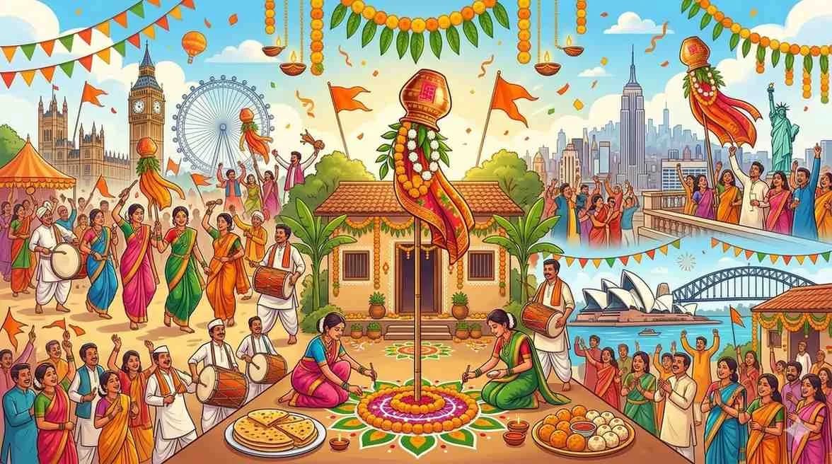 Marathi New Year (Gudi Padwa) Celebrations Worldwide: Comprehensive Guide for Marathi Diaspora – 2026 Edition — Festivals