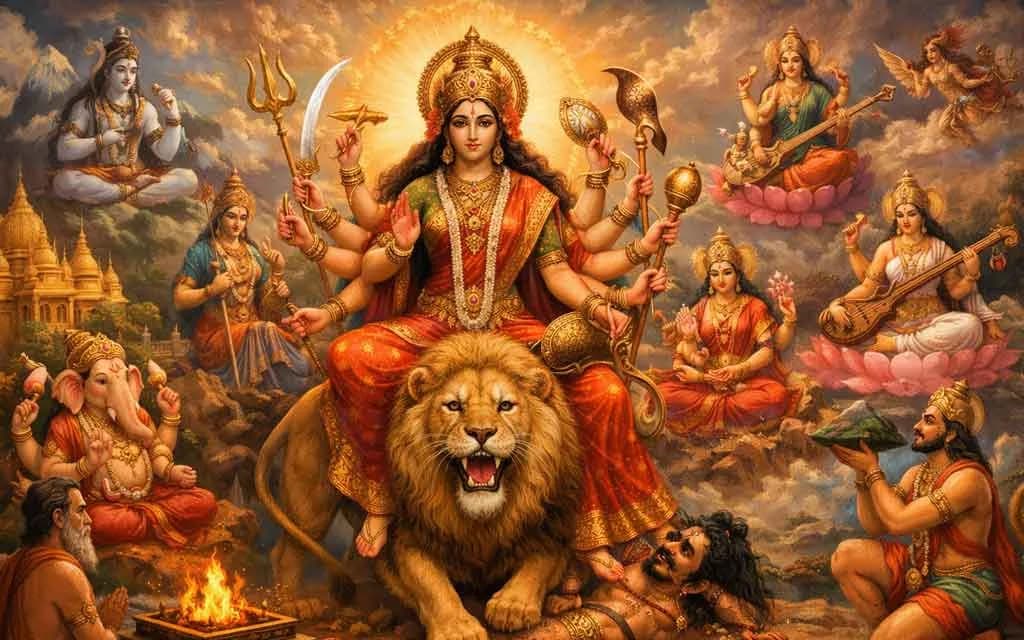 Durga Chalisa with Meaning — Complete Spiritual Guide | HinduTone — Pooja, Slokas and Mantras