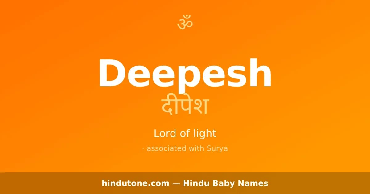 Deepesh — Hindu Boy Names with D