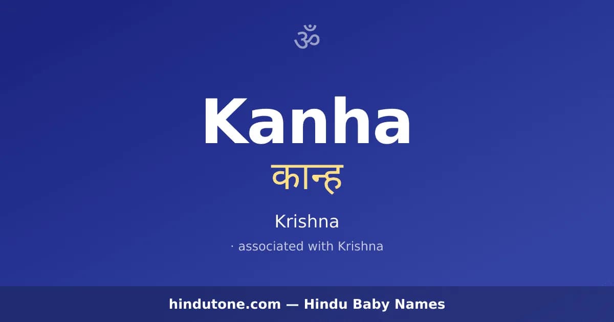Kanha — Hindu Boy Names with K