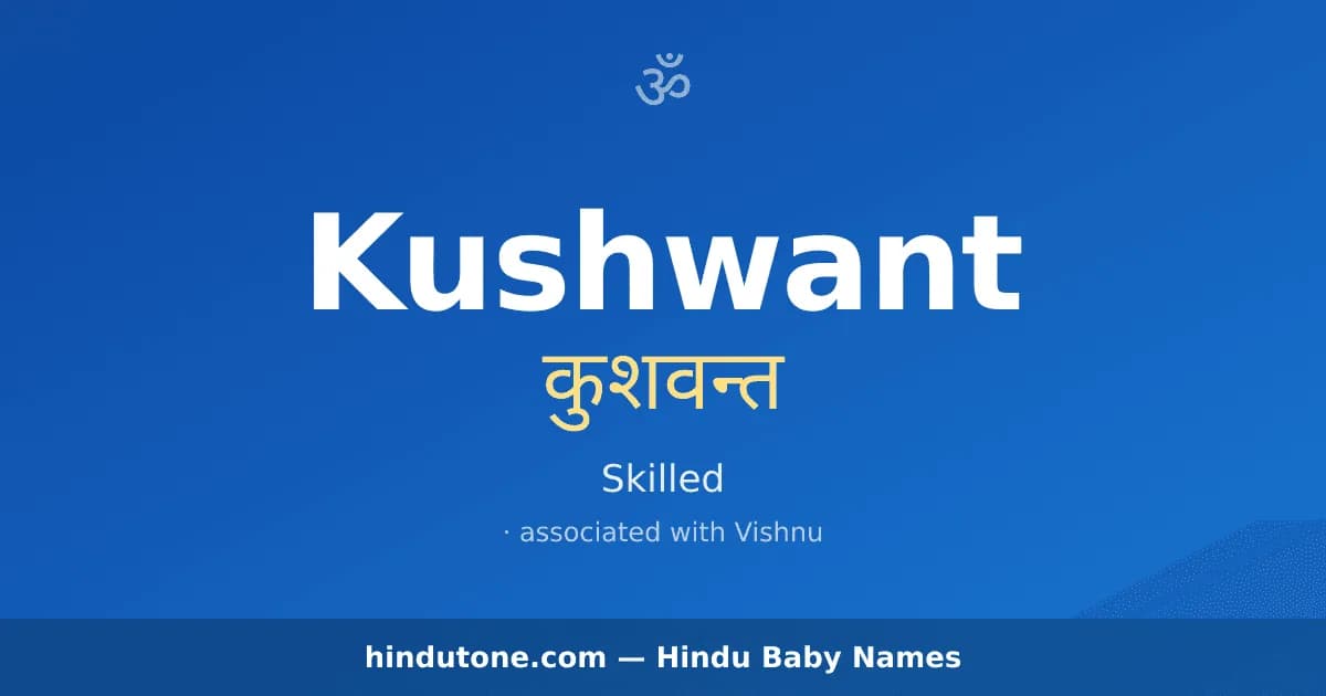 Kushwant — Hindu Boy Names with K