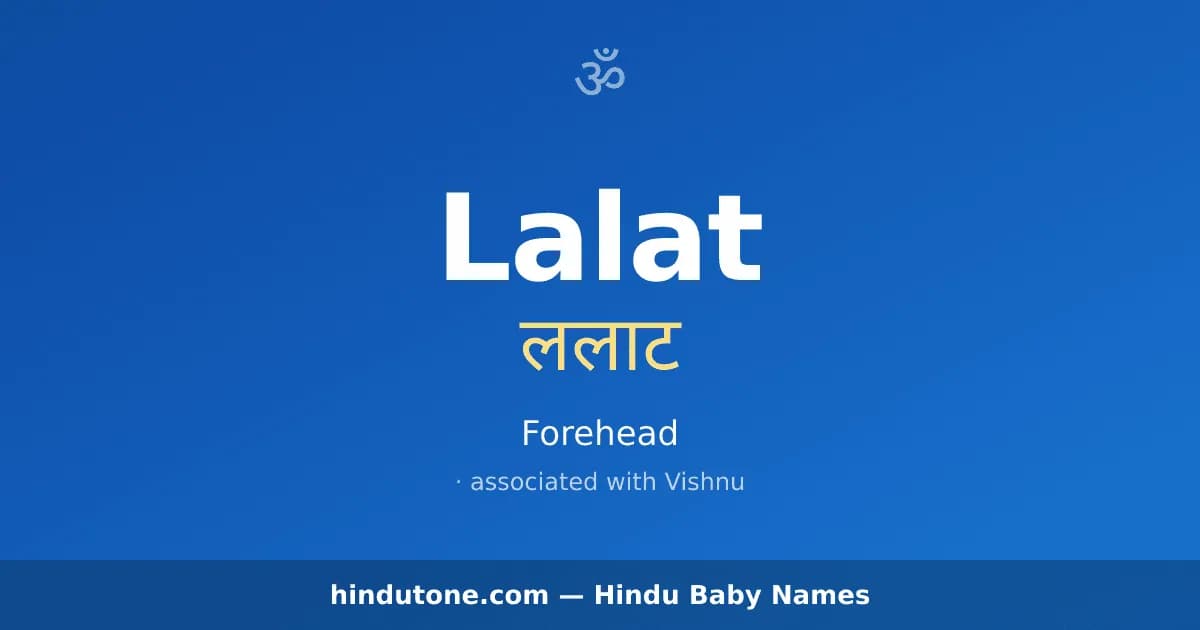 Lalat — Hindu Boy Names with L