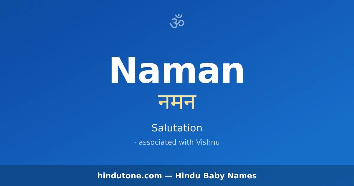 Naman — Hindu Boy Names with N