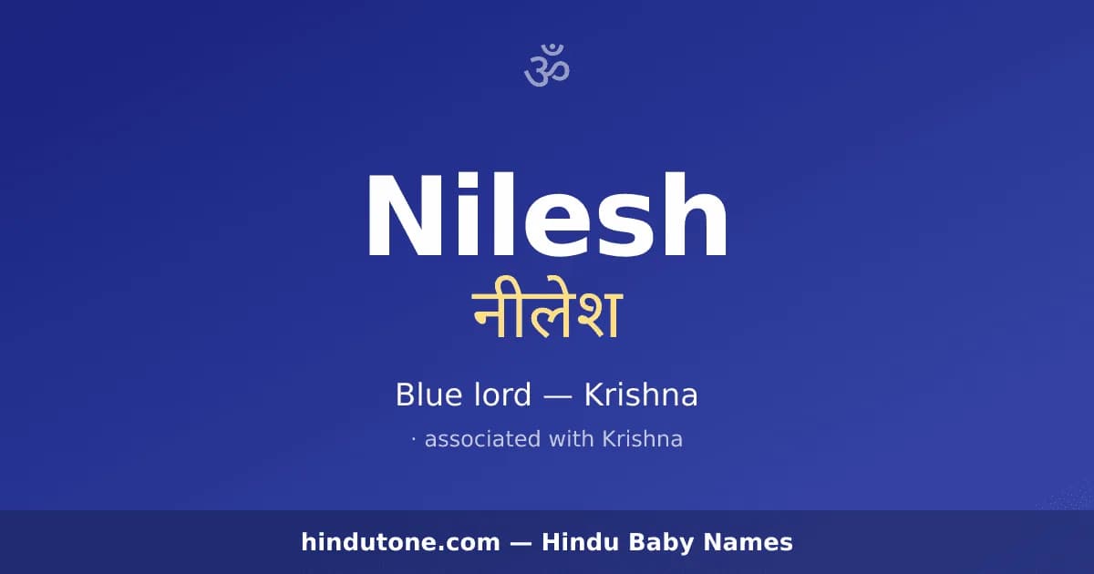 Nilesh — Hindu Boy Names with N