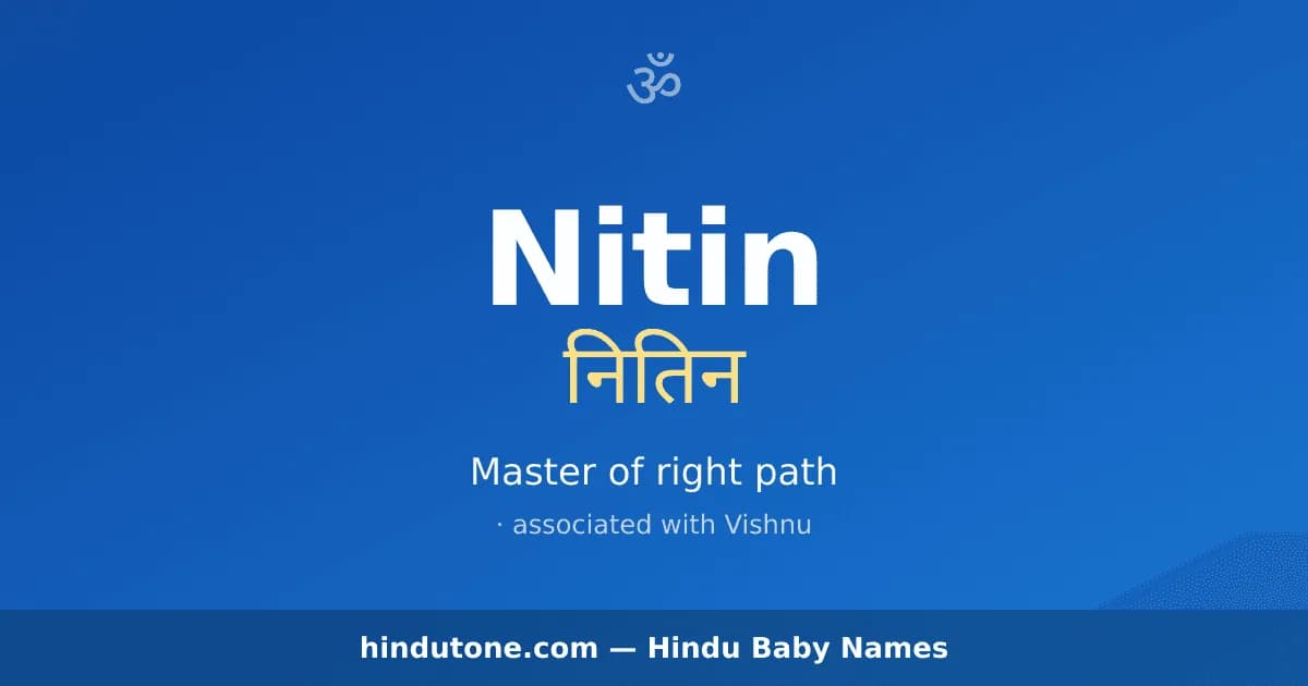 Nitin — Hindu Boy Names with N