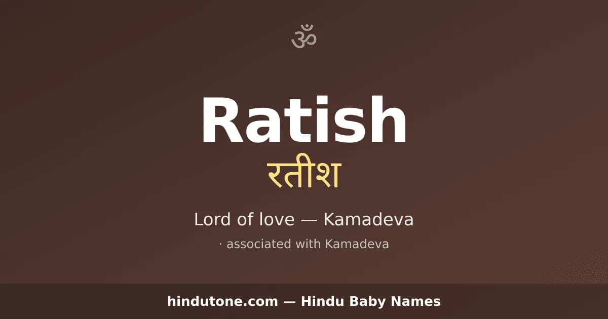 Ratish — Hindu Boy Names with R