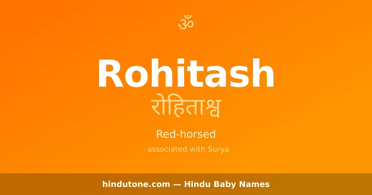 Rohitash — Hindu Boy Names with R