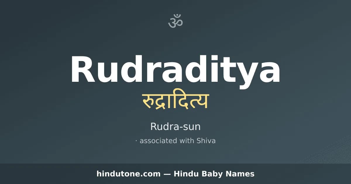 Rudraditya — Hindu Boy Names with R