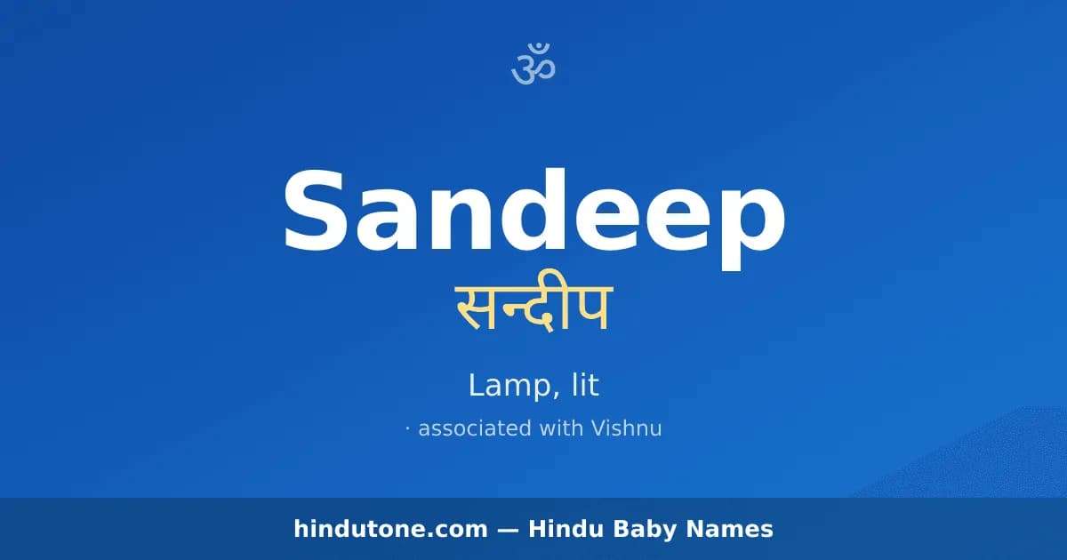 Sandeep — Hindu Boy Names with S