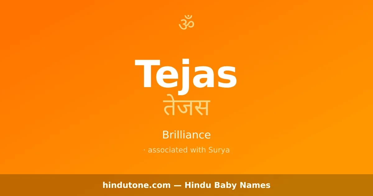 Tejas — Hindu Boy Names with T