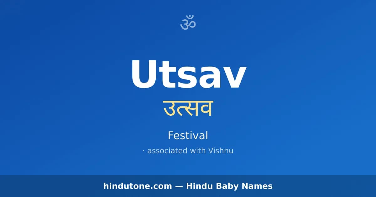 Utsav — Hindu Boy Names with U