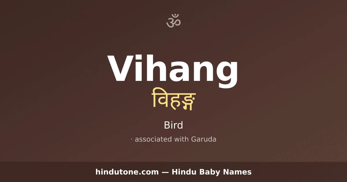 Vihang — Hindu Boy Names with V