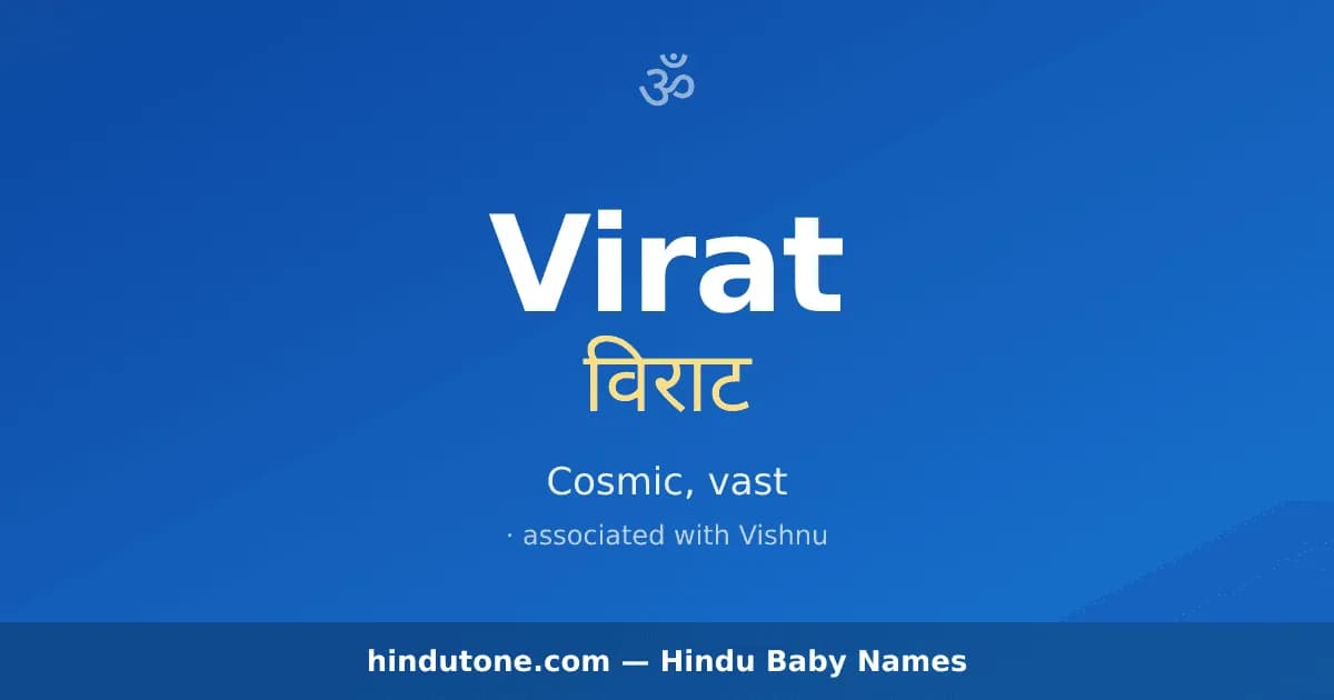 Virat — Hindu Boy Names with V