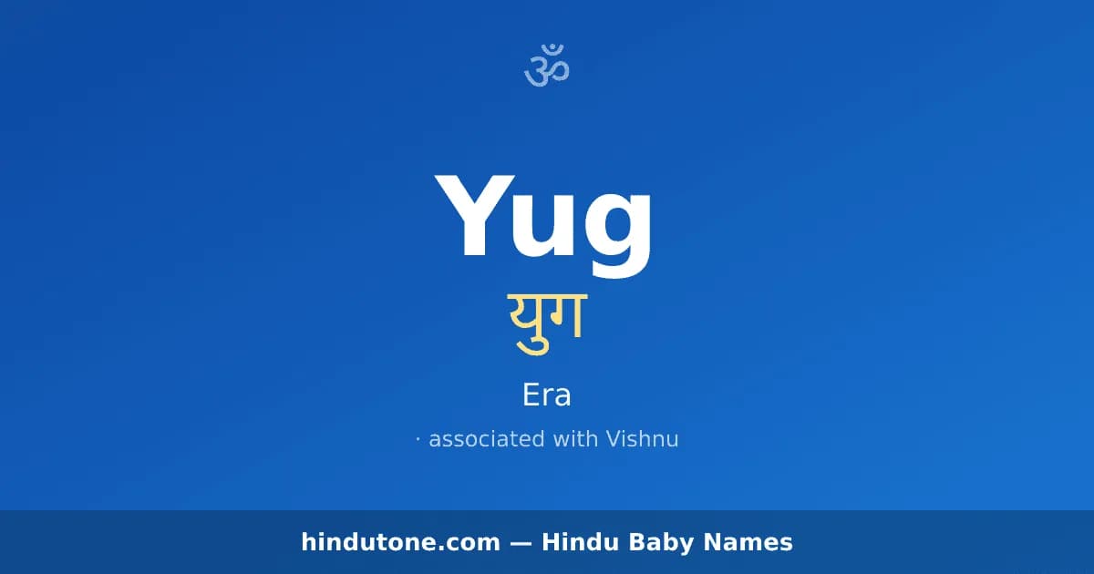 Yug — Hindu Boy Names with Y