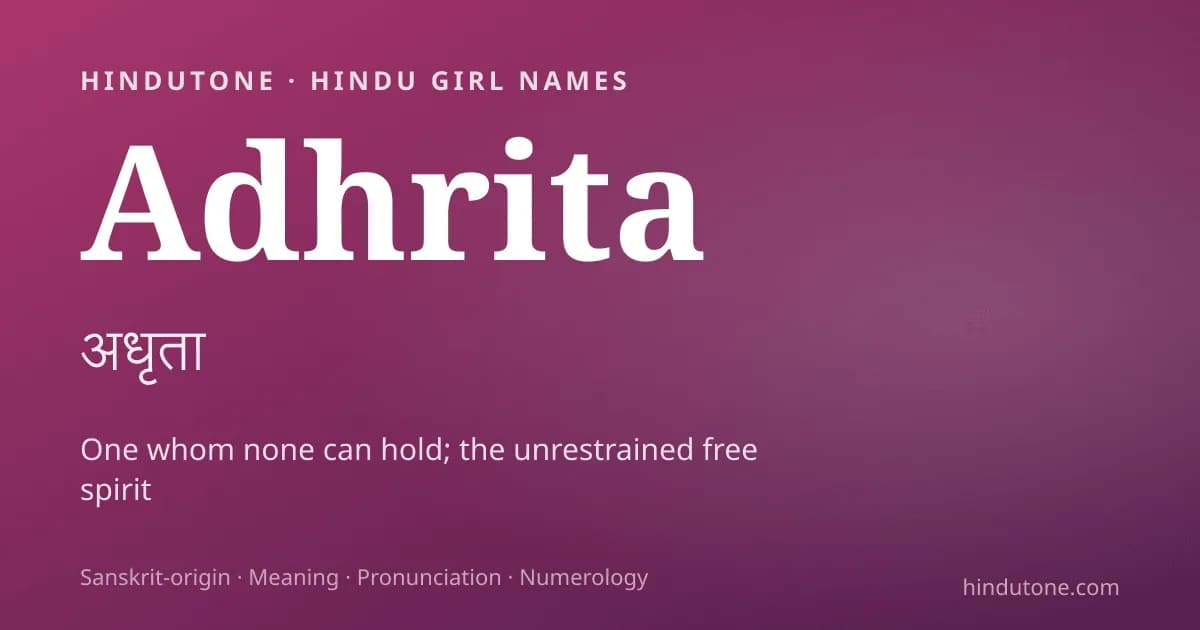 Adhrita