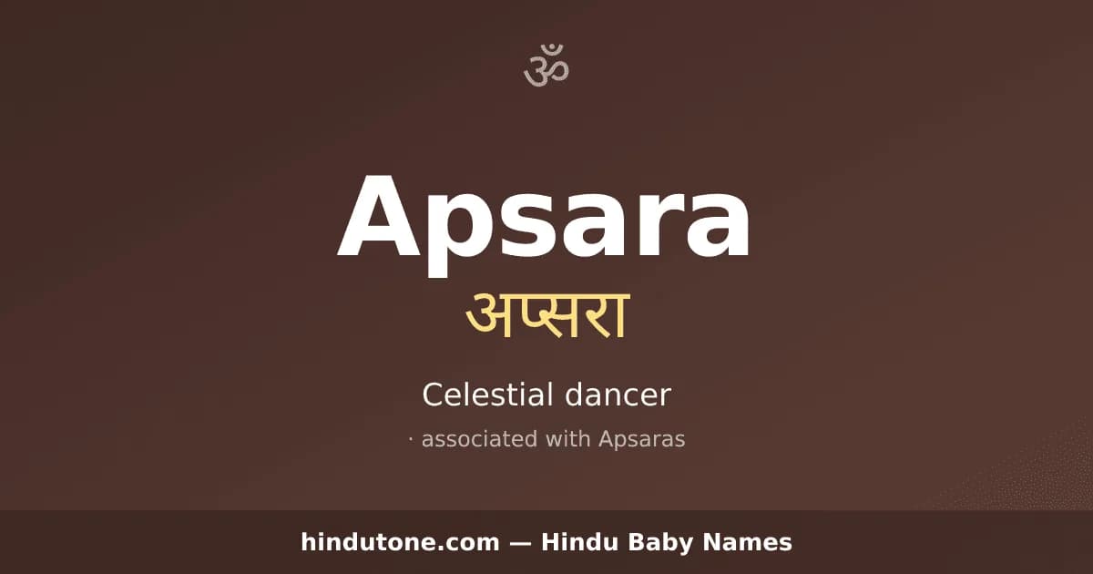 Apsara — Hindu Girl Names with A
