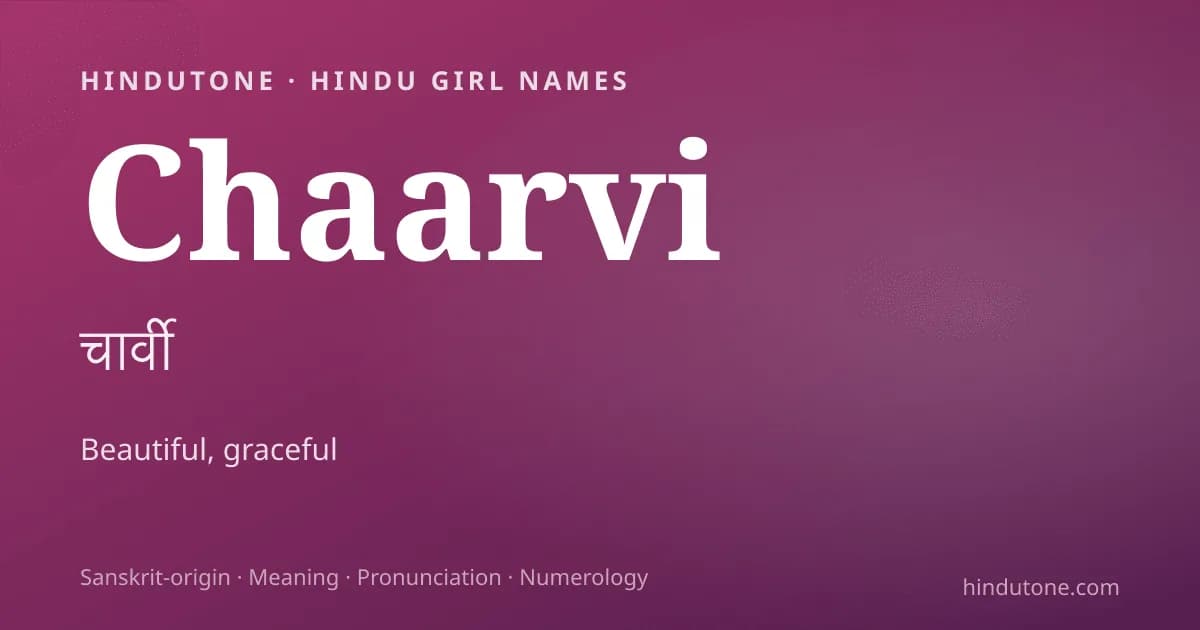 Chaarvi