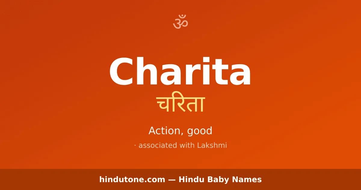 Charita — Hindu Girl Names with C