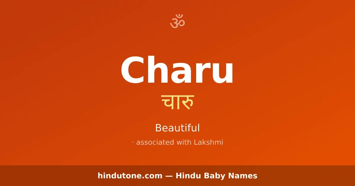 Charu — Hindu Girl Names with C