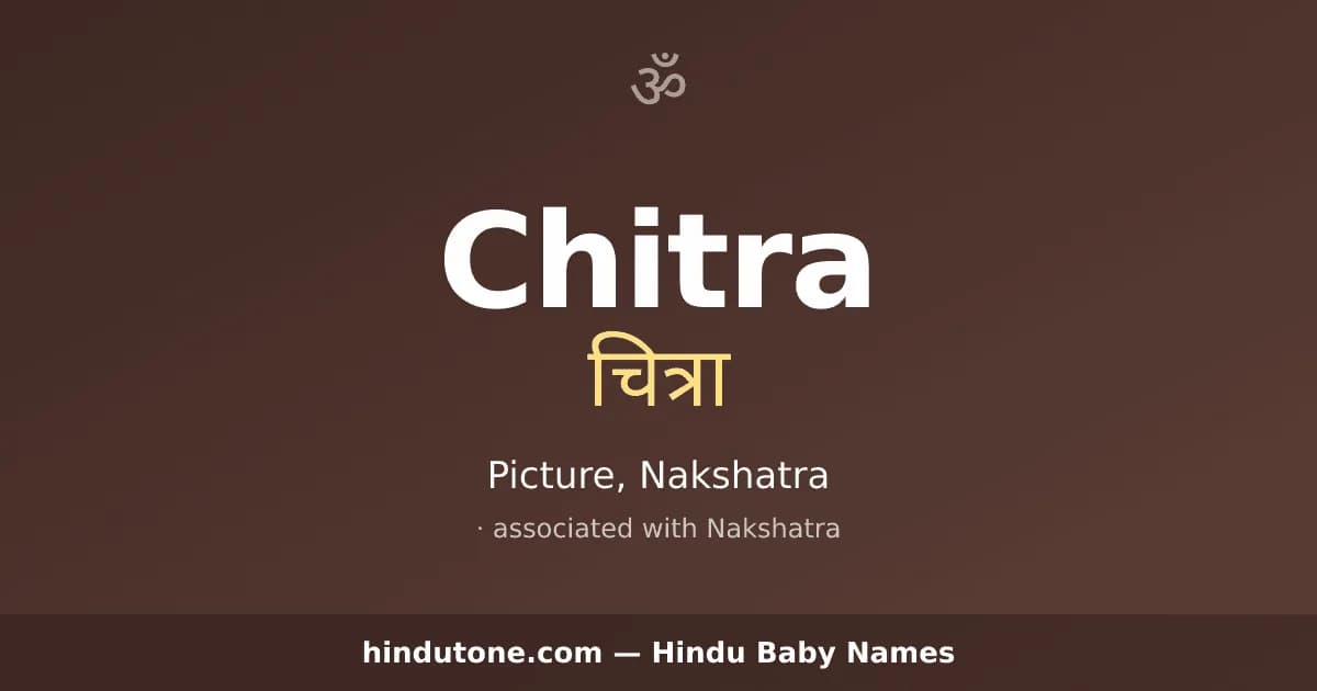 Chitra — Hindu Girl Names with C