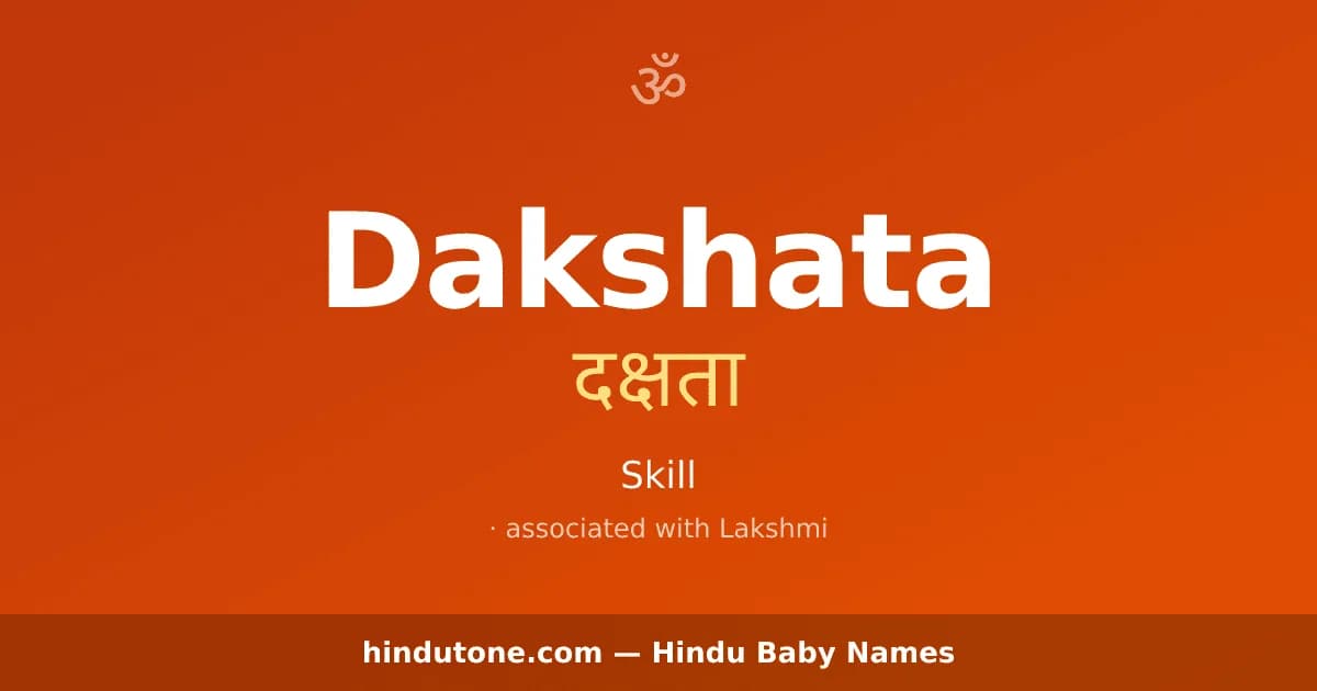 Dakshata — Hindu Girl Names with D