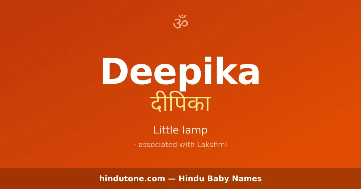 Deepika — Hindu Girl Names with D