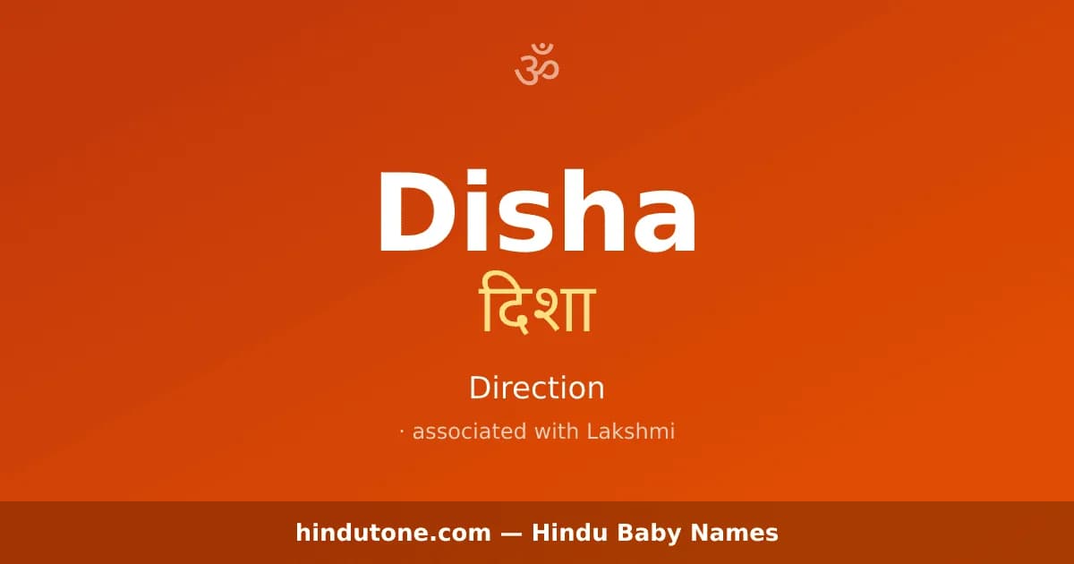 Disha — Hindu Girl Names with D