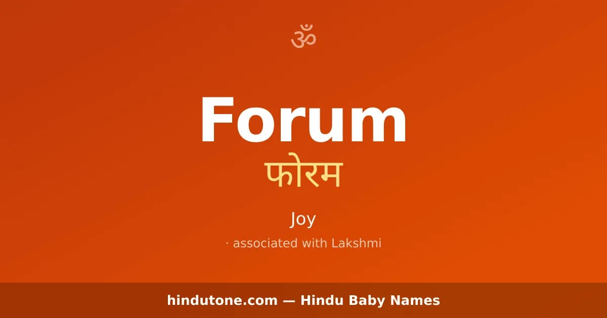 Forum — Hindu Girl Names with F