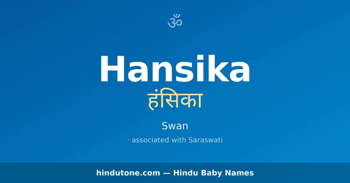 Hansika — Hindu Girl Names with H