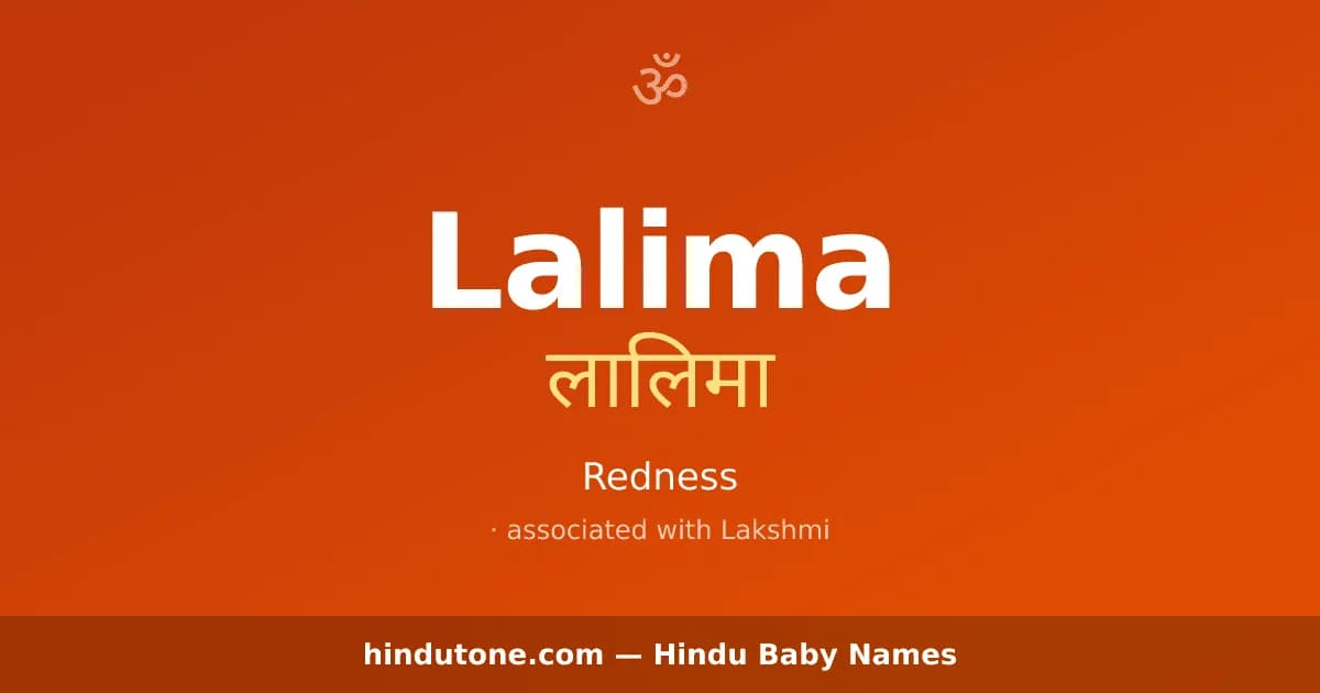 Lalima — Hindu Girl Names with L