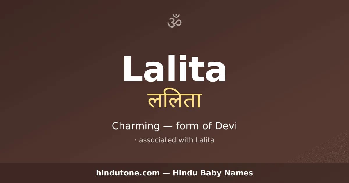 Lalita — Hindu Girl Names with L