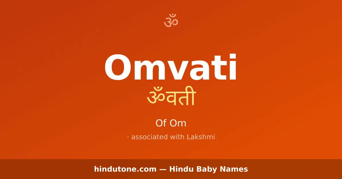 Omvati — Hindu Girl Names with O