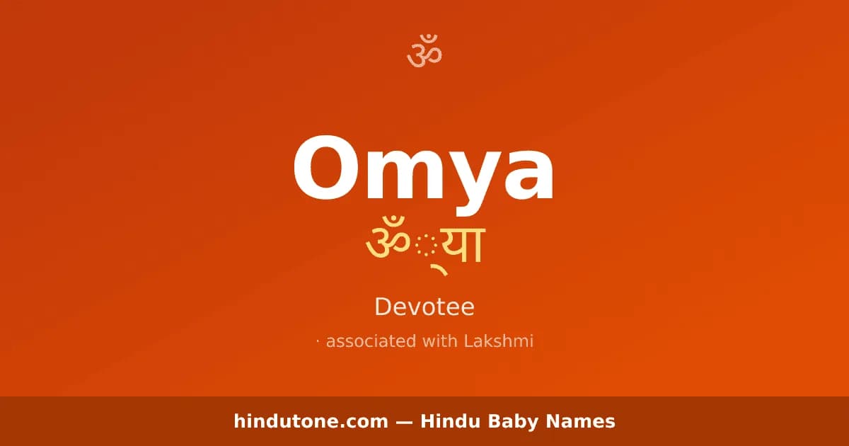 Omya — Hindu Girl Names with O
