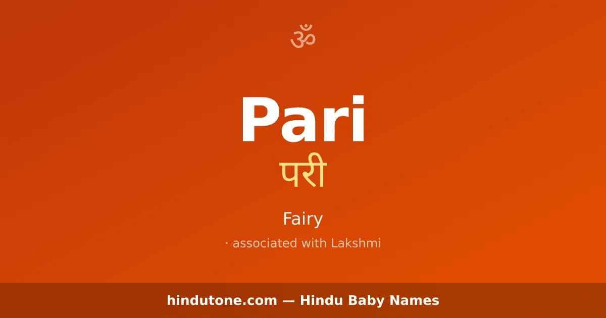 Pari — Hindu Girl Names with P