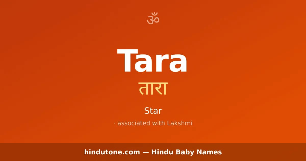 Tara — Hindu Girl Names with T