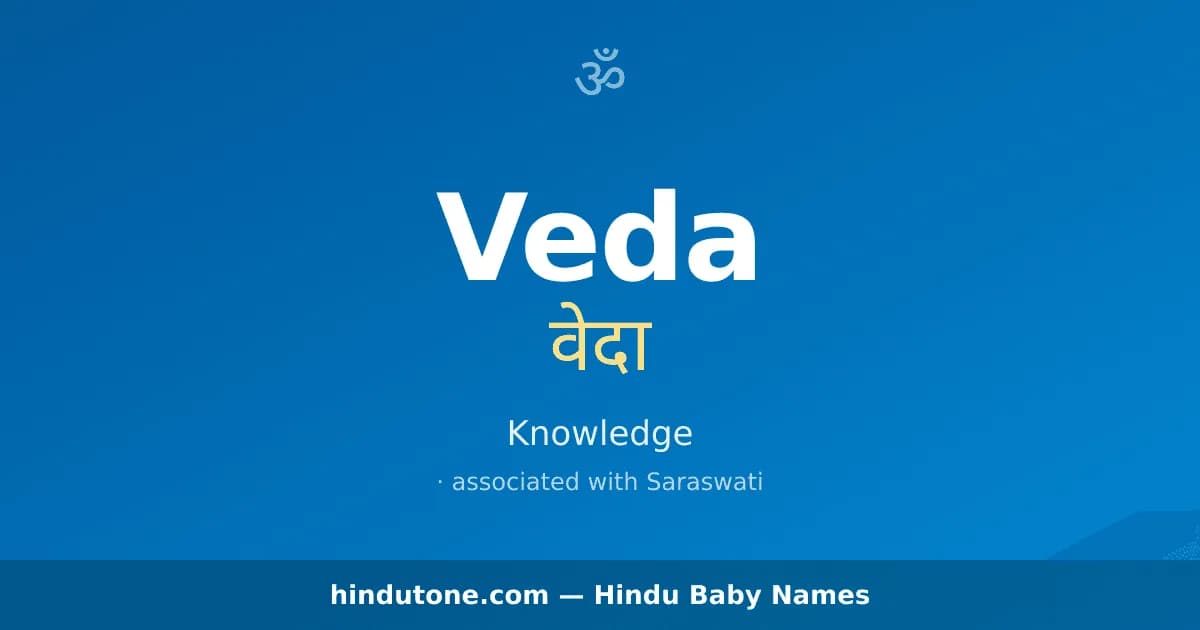 Veda — Hindu Girl Names with V