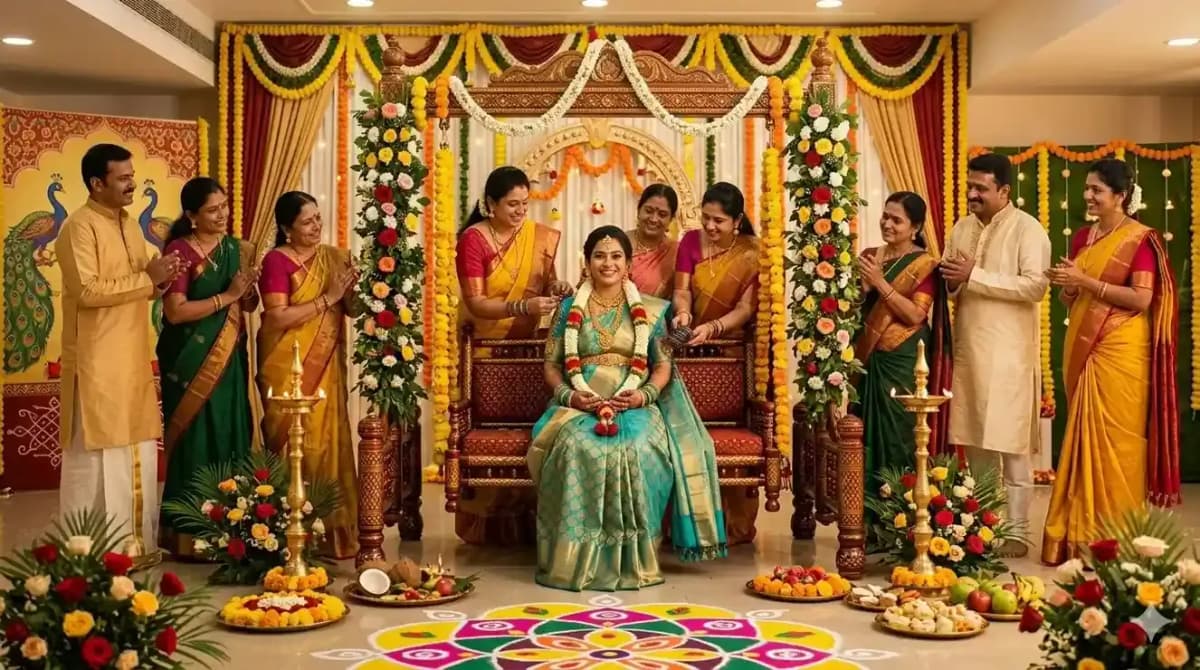 Seemantham (Simantonnayana) — The Hindu Baby Shower (NRI Guide)