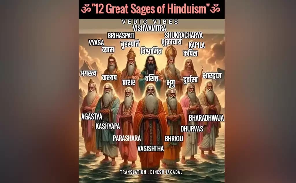 12 great sages of Hinduism