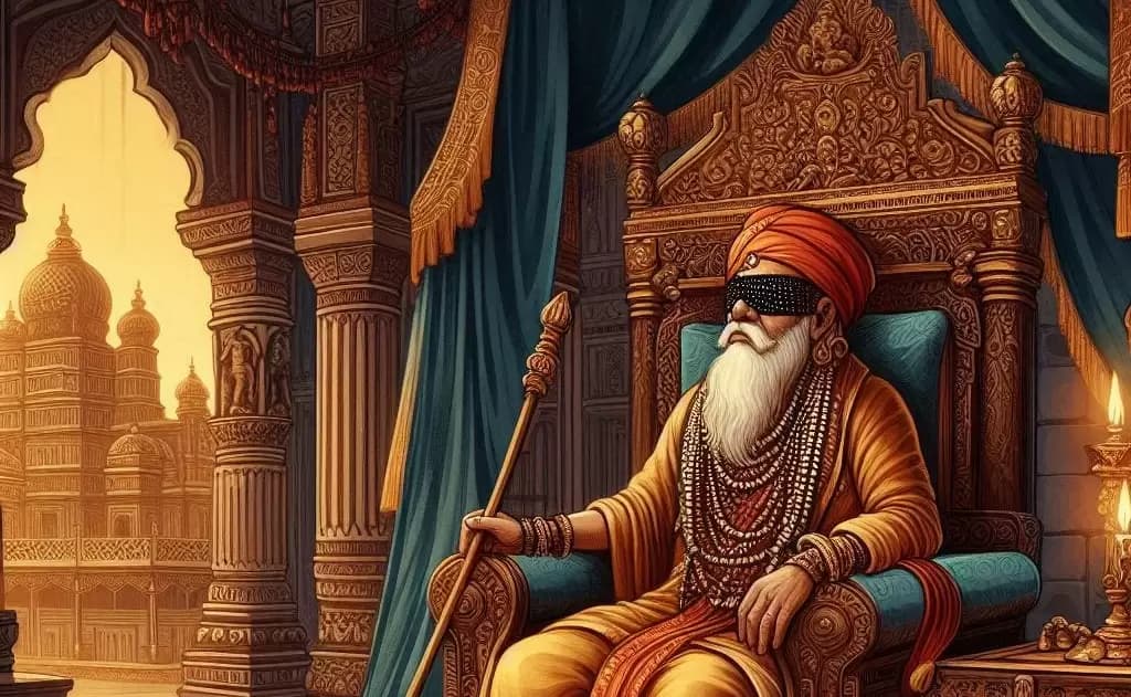 The Story of Dhritarashtra and His Karma: A Lesson in Accountability
