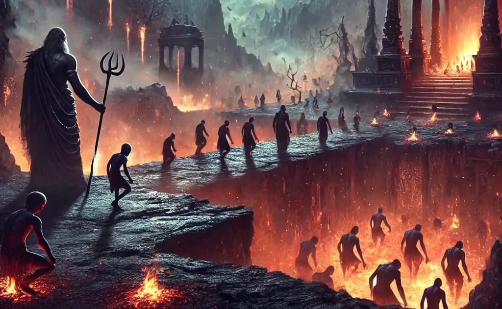 The 16 Punishments in Hell: Insights from Garuda Purana