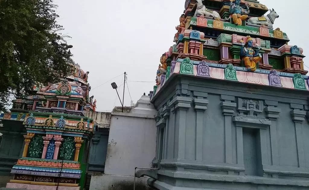 The Chandra Temple in Thingalur, Tamil Nadu