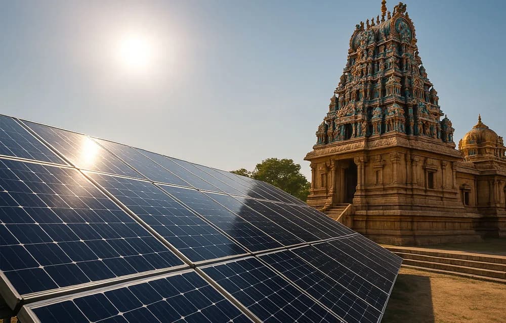 Hindu Temples Go Green: Solar Power Lights Up 500 Shrines Across India