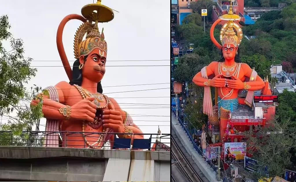 Divya Darshan of 108-ft Lord Hanuman Ji in Karol Bagh, New Delhi