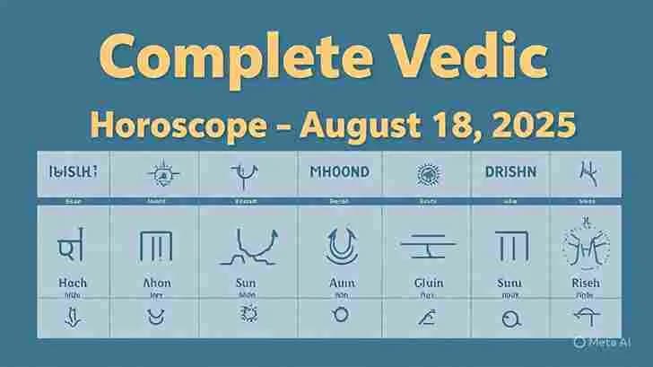 Complete Vedic Horoscope - August 18, 2025