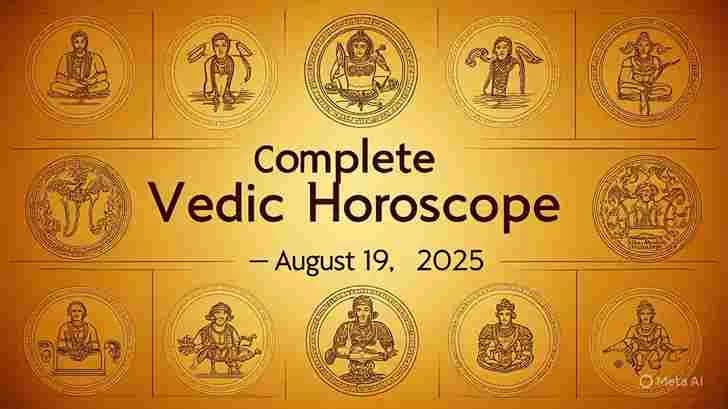 Complete Vedic Horoscope for August 19th, 2025