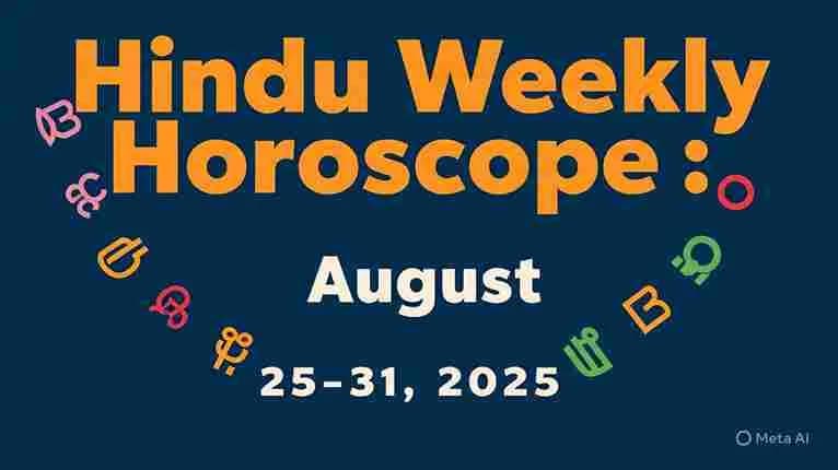 Hindu Weekly Horoscope: August 25-31, 2025 — Astrology