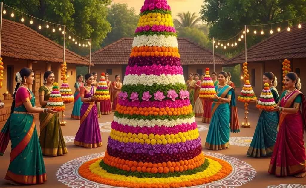 Bathukamma: Telangana's Floral Festival Celebrating Feminine Energy — Spirituality