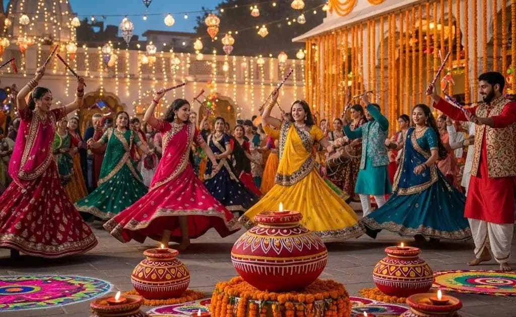 9 Navratri Color Ideas 2025 and Their Spiritual Significance: Complete Devotional Guide